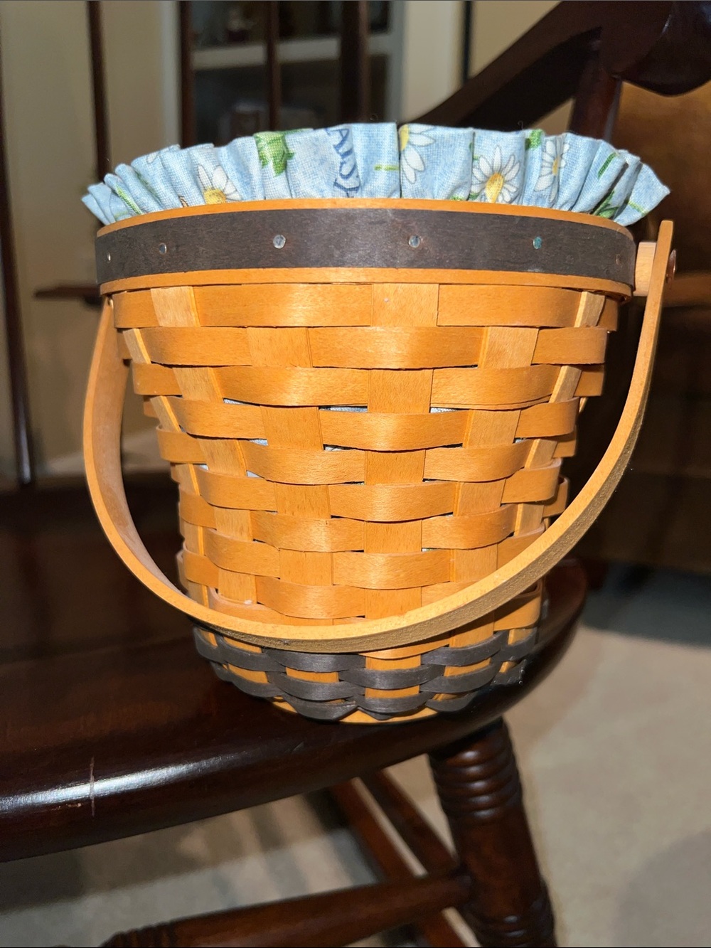 Longaberger 1999 Daisy Basket Liner & Protector-EC SFH